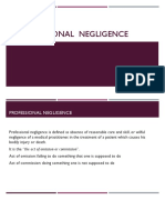 Professional Negligence - Medical Practice