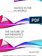 Mathematics in The Modern World