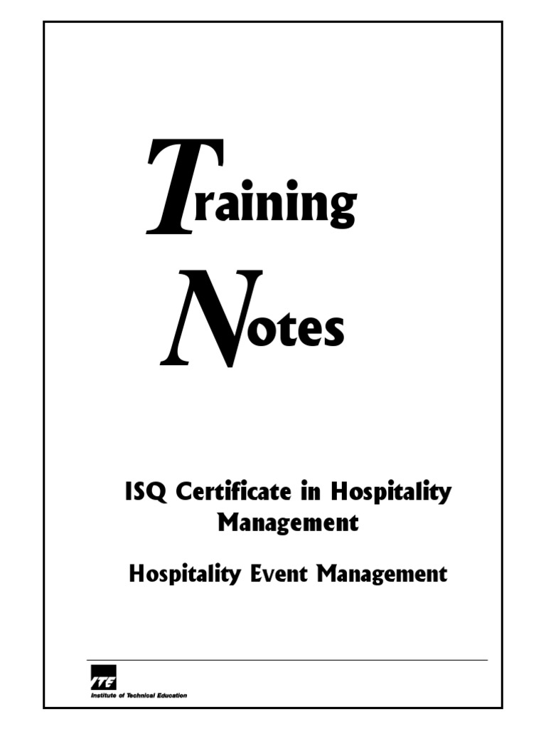 Event Management Notes Pdf Download