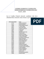 Pdf2010 - Notice To Andhra Domicile Candidates