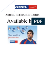 Aircel Recharge Cards - Buy Online