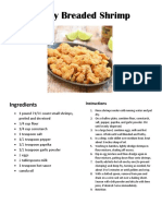 Crispy Breaded Shrimp: Ingredients