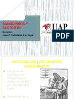 Grupos Sanguineos y Factor RH