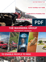 Mahindra Group Presentation FY18 19 Arial PDF