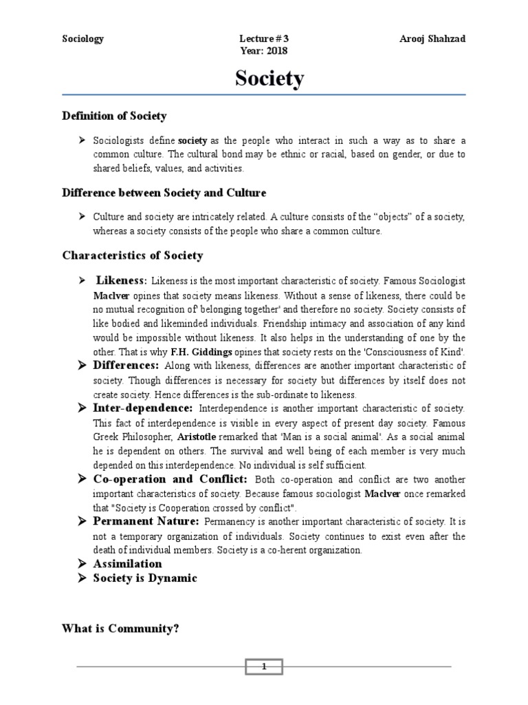 Key Concepts in Sociology | PDF | Hunter Gatherer | Society