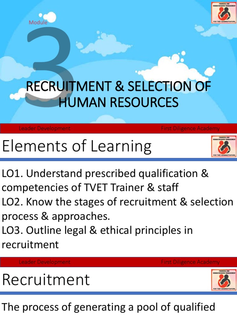HR Recruitment & Selection Guide | PDF | Recruitment | Human Resources
