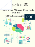 Nobel Prize Winners From India PDF For UPSC, Banking & SSC Exams