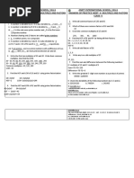 Multiples and Factors Answers