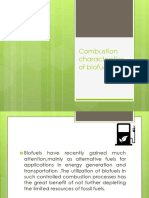 Combustion Characterstics of Biofuels