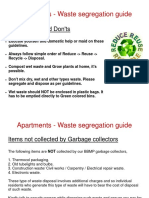 Apartments - Waste Segregation Guide: General Do's and Don'ts