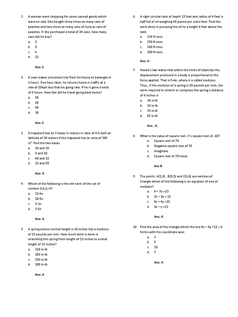 Jacstone 100 - Math | PDF | Area | Sphere
