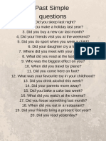 Past Simple Questions PDF