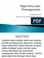 Pertemuan 06 Searching Sorting 1