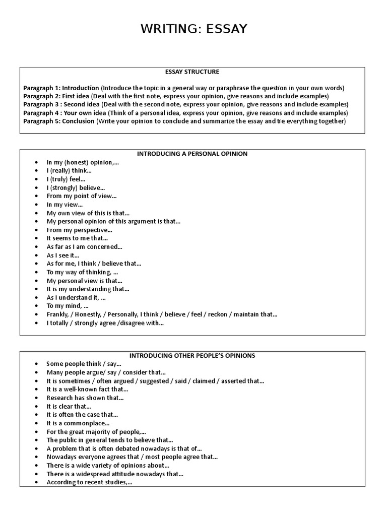 B2 Essay Writing Guide and Examples | PDF | Reason | Argument