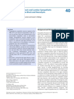 Thoracic and Lumbar Sympathetic Nerve Block and Neurolysis