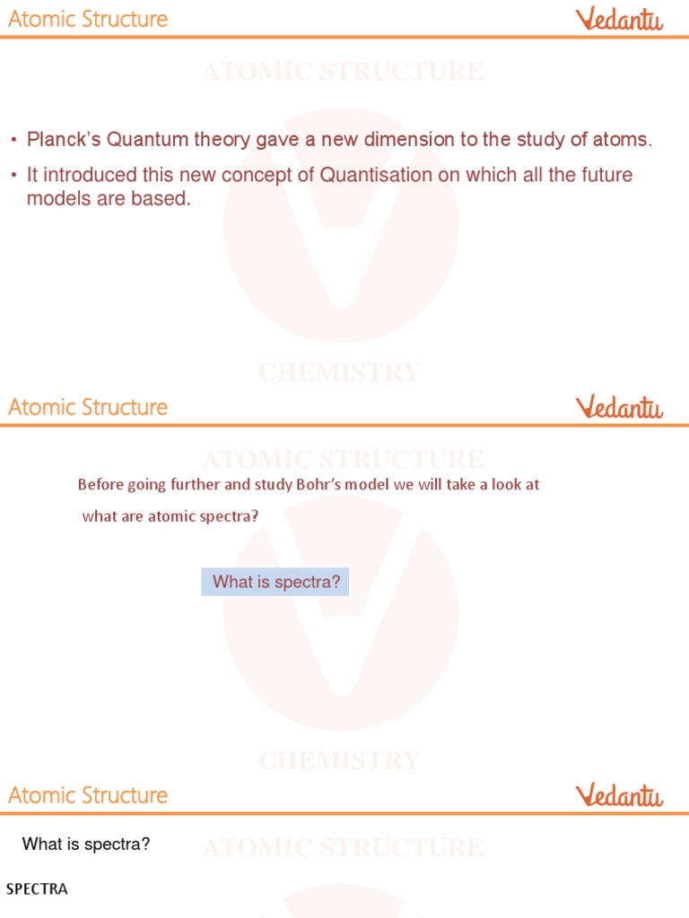 Vedantu Atomic Structure | PDF | Photoelectric Effect | Cathode