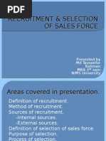 Download Recruitment  Selection of Sales Force by tauseef_d SN43402640 doc pdf