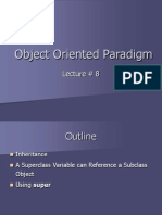 Object Oriented Paradigm: Lecture # 8