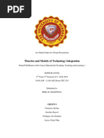 Theories and Models of Technology Integration: Group 4