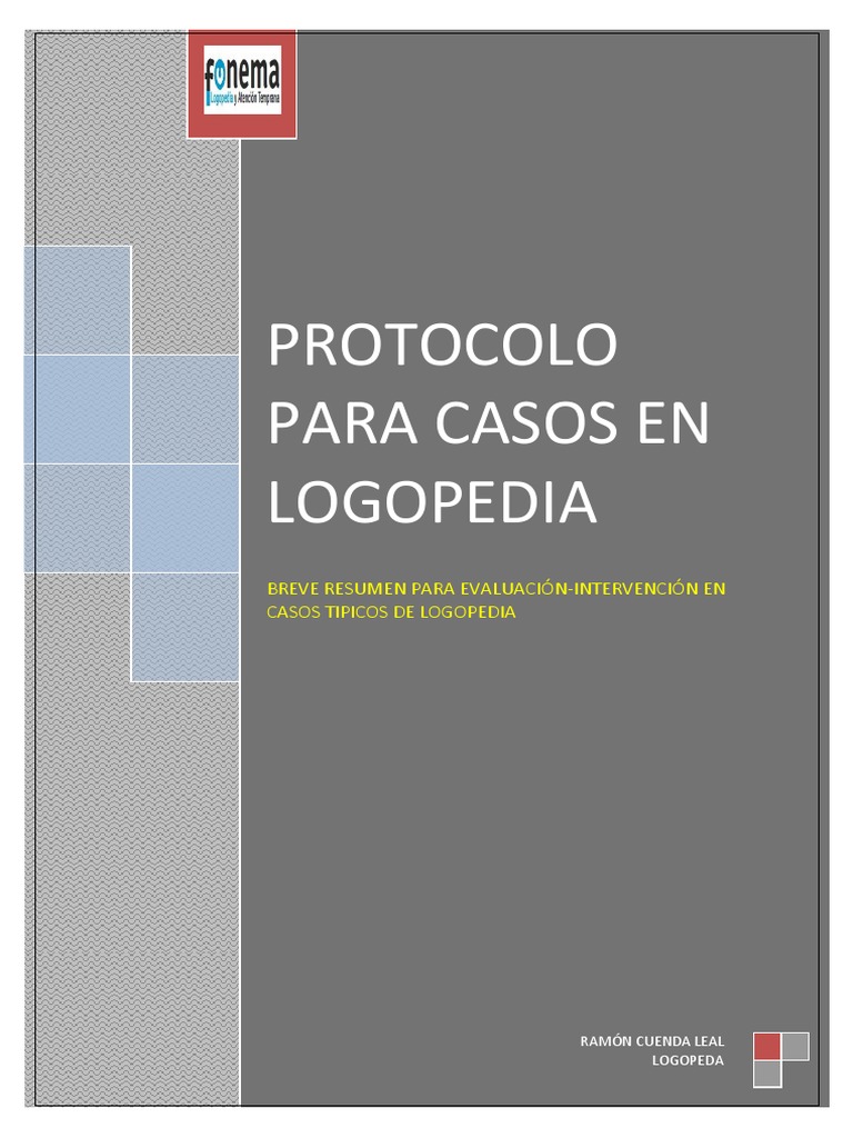 Protocolo de Ejercicios en Logopedia | PDF | Patología del habla y ...