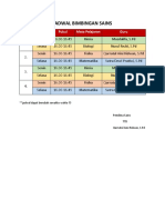 Jadwal Bimbingan Sains