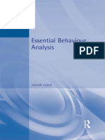 Essential Behaviour Analysis - Julian Leslie