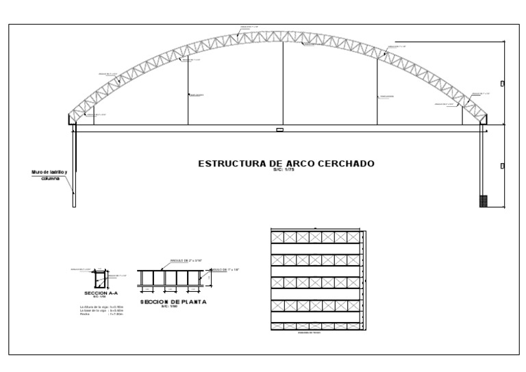 Estructura de Arco Cerchado Metálico | PDF