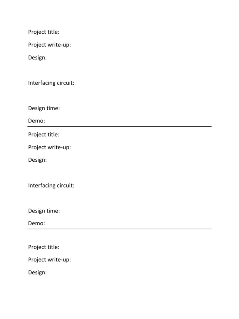 Project Overview and Design Details | PDF