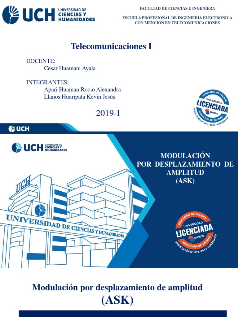 Modulación ASK en Telecomunicaciones | PDF | Modulación | Ingeniería ...