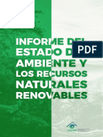 Informe Del Estado Del Ambiente y Los Recursos Naturales Renovables.