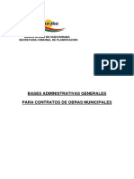 Bases Administrativas Generales de Obras