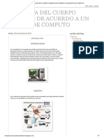 Analogia Del Cuerpo Humano de Acuerdo A Un Equipo de Computo