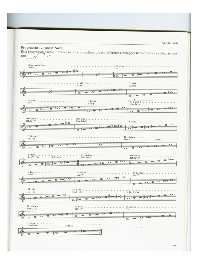 Progressao Harmonica Bossa Nova | PDF