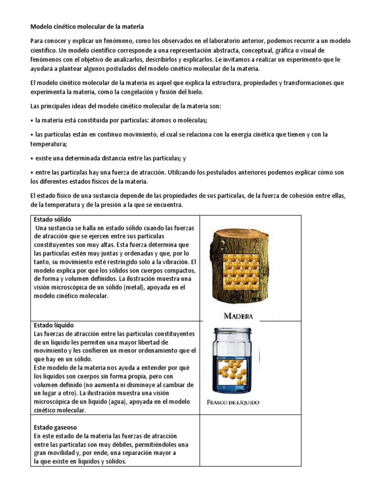 Guia La Materia | PDF | Importar | Gases