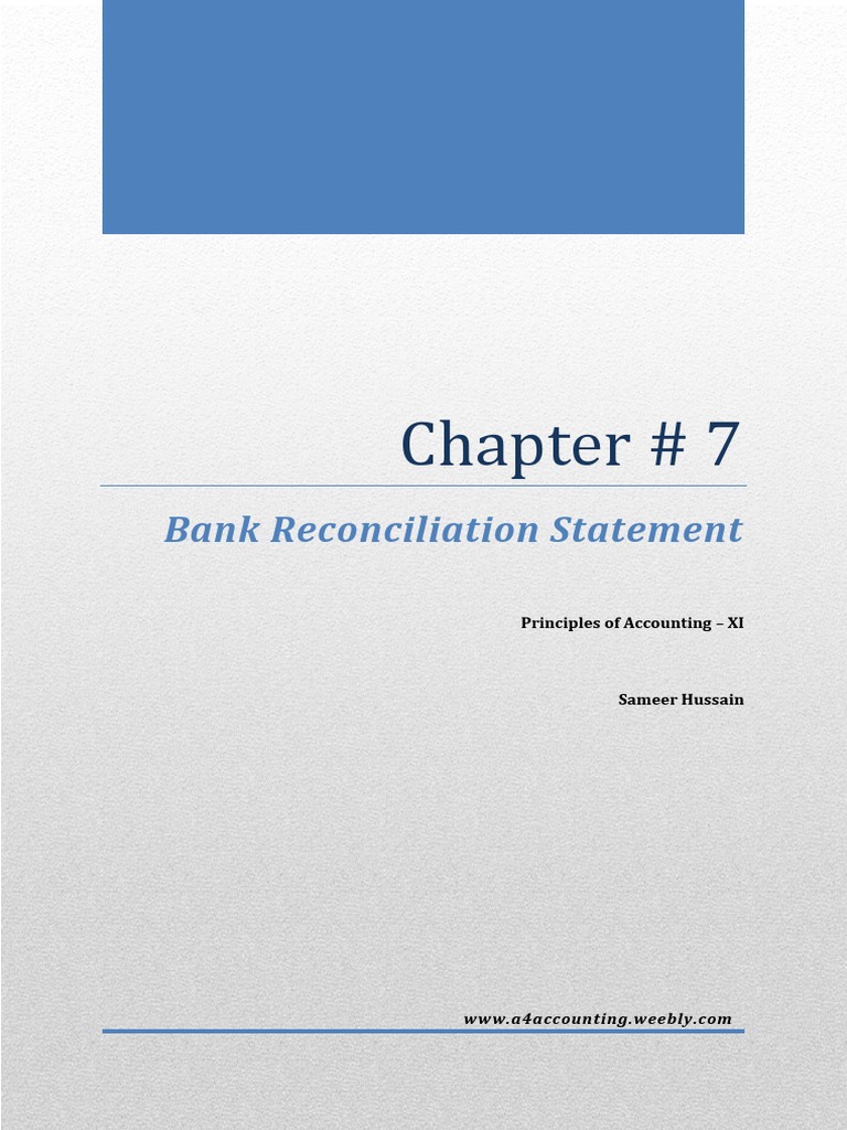 Bank Reconciliation Statement Overview | PDF | Debits And Credits ...