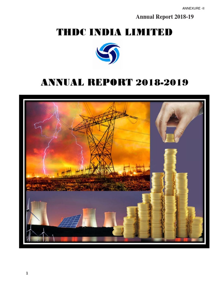 THDC Annual Report PDF | PDF | Equity (Finance) | Deferral