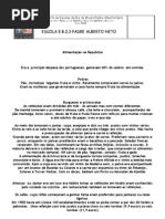 Alimentação na república