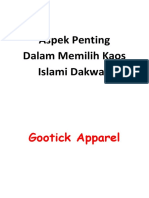 Aspek Penting Dalam Memilih Kaos Islami Dakwah