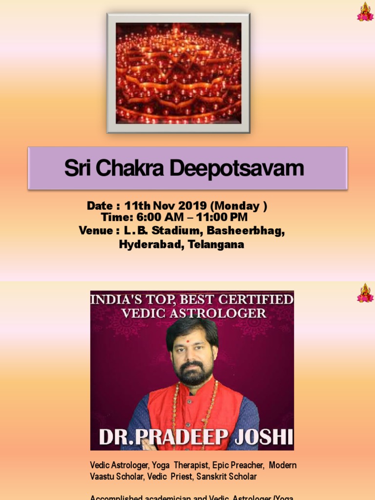 Sri Chakra Event for Devotees | PDF | Hindu Worship | Religious Faiths