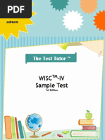 WISC-IV Sample Test3 PDF