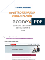 Registro de Nueva Organización - Aconex 2019