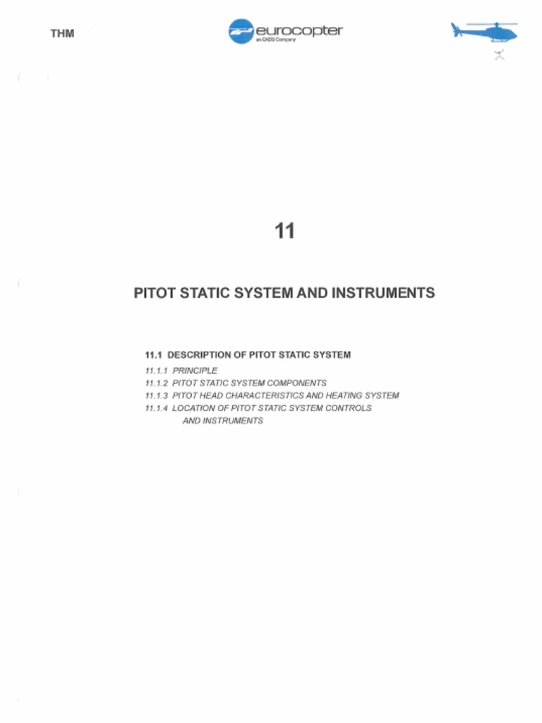 11 As350b3 THM Pitot Static Instruments | PDF