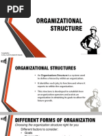 Organizational Structure: Compiled By: Ar - Enp. Carlo Fundador B. Marudo