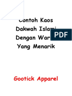 Contoh Kaos Dakwah Islami Dengan Warna Yang Menarik