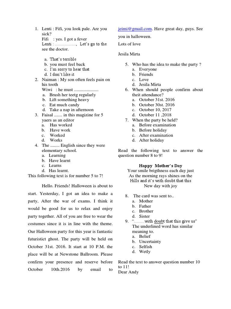 English Question | PDF
