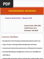 Engineering Drawing: Course Instructor: Hanan Saif