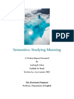 Semantics Written Report