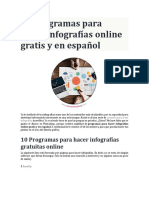 10 Programas para Hacer Infografías Online Gratis y en Español