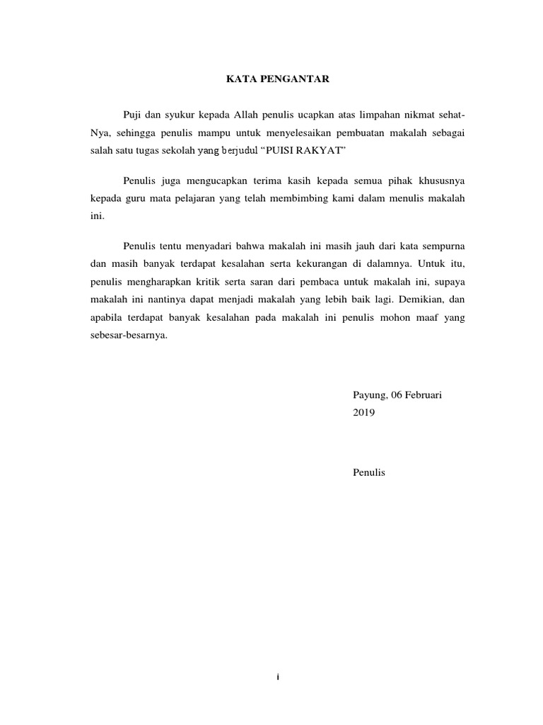 Makalah Puisi Rakyat