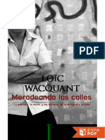 Merodeando Las Calles - Loic Wacquant